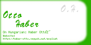 otto haber business card
